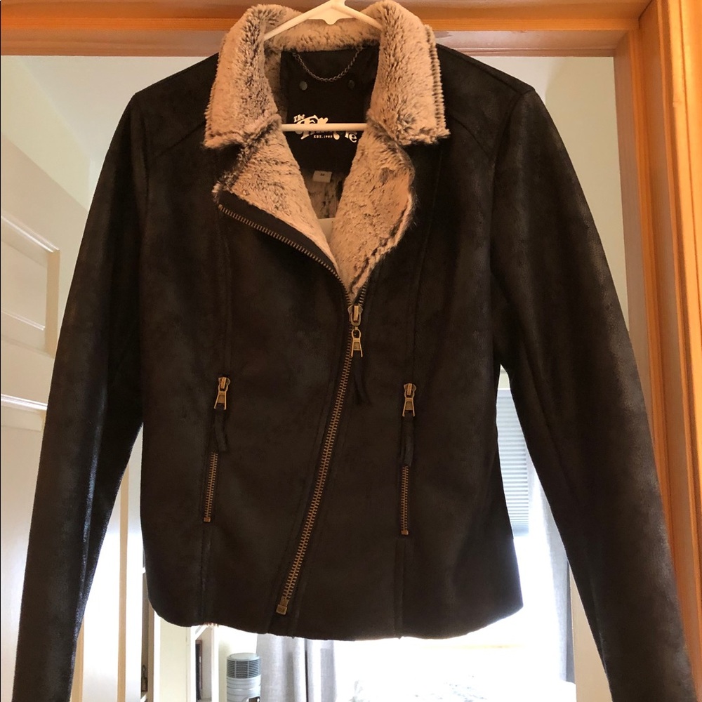 Fillmore black vegan Moto jacket